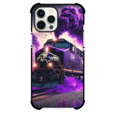 NFL Super Bowl 2024 Phone Case For iPhone and Samsung Galaxy Devices - Super Bowl 2024 Baltimore Ravens Purple Train