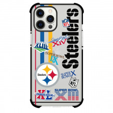 NFL Pittsburgh Steelers Phone Case For iPhone And Samsung Galaxy Devices - Pittsburgh Steelers Super Bowl Championship Mania Collage Logo