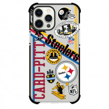NFL Pittsburgh Steelers Phone Case For iPhone And Samsung Galaxy Devices - Pittsburgh Steelers Mania Collage Logo