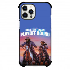 NFL Houston Texans Phone Case For iPhone and Samsung Galaxy Devices - Texans Players On Horse With Text Playoff Bound