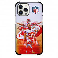 NFL Travis Kelce Phone Case For iPhone And Samsung Galaxy Devices - Travis Kelce 87 Kansas City Chiefs Portrait Poster Art
