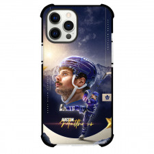 NHL Auston Matthews Phone Case For iPhone Samsung Galaxy Pixel OnePlus Vivo Xiaomi Asus Sony Motorola Nokia - Auston Matthews Toronto Maple Leafs Blue Gold Cinematic Artwork Poster