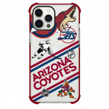 NHL Arizona Coyotes Phone Case For iPhone And Samsung Galaxy Devices - Arizona Coyotes Mania Collage Logo