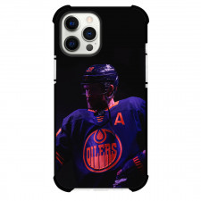 NHL Leon Draisaitl Phone Case For iPhone Samsung Galaxy Pixel OnePlus Vivo Xiaomi Asus Sony Motorola Nokia - Leon Draisaitl Edmonton Oilers Cinematic Shadow Portrait Poster