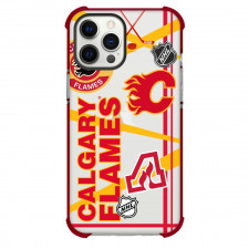 NHL Calgary Flames Phone Case For iPhone And Samsung Galaxy Devices - Calgary Flames Mania Collage Logo