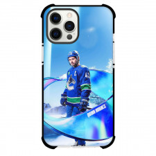 NHL Quinn Hughes Phone Case For iPhone Samsung Galaxy Pixel OnePlus Vivo Xiaomi Asus Sony Motorola Nokia - Quinn Hughes Vancouver Canucks Blue Aura Poster