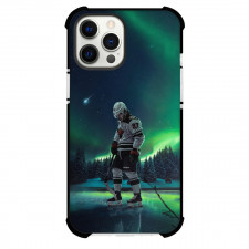NHL Kirill Kaprizov Phone Case For iPhone Samsung Galaxy Pixel OnePlus Vivo Xiaomi Asus Sony Motorola Nokia - Kirill Kaprizov Minnesota Wild Standing On Northern Lights Background