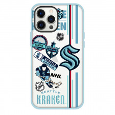 NHL Seattle Kraken Phone Case For iPhone And Samsung Galaxy Devices - Seattle Kraken Mania Collage Logo