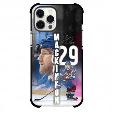 NHL Nathan MacKinnon Phone Case For iPhone Samsung Galaxy Pixel OnePlus Vivo Xiaomi Asus Sony Motorola Nokia - Nathan MacKinnon Colorado Avalanche Vertical Typography Poster