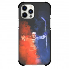NHL Connor McDavid Phone Case For iPhone Samsung Galaxy Pixel OnePlus Vivo Xiaomi Asus Sony Motorola Nokia - Connor McDavid Edmonton Oilers Celebration Smoke Effect Sports Poster