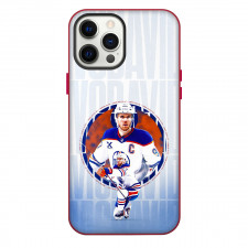 NHL Connor McDavid Phone Case For iPhone Samsung Galaxy Pixel OnePlus Vivo Xiaomi Asus Sony Motorola Nokia - Connor McDavid Edmonton Oilers White Jersey Typography Poster
