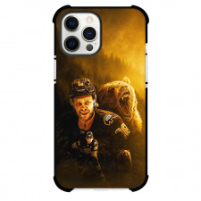 NHL David Pastrnak Phone Case For iPhone Samsung Galaxy Pixel OnePlus Vivo Xiaomi Asus Sony Motorola Nokia - David Pastrnak Boston Bruins Bear Spirit Dark Forest Artwork Poster