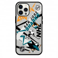 NHL San Jose Sharks Phone Case For iPhone And Samsung Galaxy Devices - San Jose Sharks Mania Collage Logo