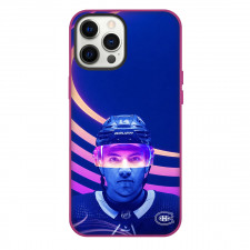 NHL Nick Suzuki Phone Case For iPhone Samsung Galaxy Pixel OnePlus Vivo Xiaomi Asus Sony Motorola Nokia - Nick Suzuki Montreal Canadiens Neon Glow Portrait Poster