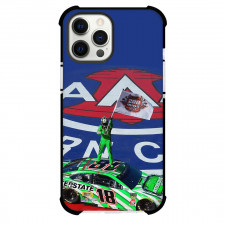 Nascar Phone Case For iPhone and Samsung Galaxy Devices - Nascar Kyle Busch On Top Of The Word Celebration Poster