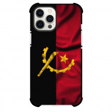 Angola Phone Case For iPhone Samsung Galaxy Pixel OnePlus Vivo Xiaomi Asus Sony Motorola Nokia - Angola Flag Blowing In The Wind Poster