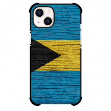 Bahamas Phone Case For iPhone Samsung Galaxy Pixel OnePlus Vivo Xiaomi Asus Sony Motorola Nokia - Bahamas Flag Painted On Wood Poster