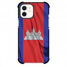 Cambodia Phone Case For iPhone Samsung Galaxy Pixel OnePlus Vivo Xiaomi Asus Sony Motorola Nokia - Cambodia Flag Blowing in The Wind Poster