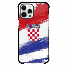 Croatia Phone Case For iPhone Samsung Galaxy Pixel OnePlus Vivo Xiaomi Asus Sony Motorola Nokia - Croatia Flag Brush Painted Poster