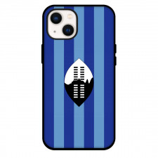 Eswatini Phone Case For iPhone Samsung Galaxy Pixel OnePlus Vivo Xiaomi Asus Sony Motorola Nokia - Eswatini Symbol On Blue Stripe Background