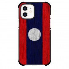 Laos Phone Case For iPhone Samsung Galaxy Pixel OnePlus Vivo Xiaomi Asus Sony Motorola Nokia - Laos Flag Paint On Wood Poster