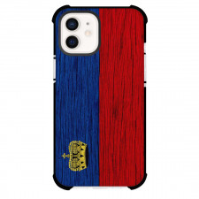 Liechtenstein Phone Case For iPhone Samsung Galaxy Pixel OnePlus Vivo Xiaomi Asus Sony Motorola Nokia - Liechtenstein Flag Paint On Wood Poster