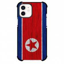 North Korea Phone Case For iPhone Samsung Galaxy Pixel OnePlus Vivo Xiaomi Asus Sony Motorola Nokia - North Korea Flag Paint On Wood Poster