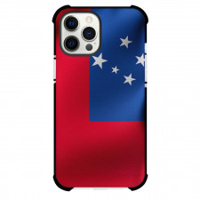 American Samoa Phone Case For iPhone Samsung Galaxy Pixel OnePlus Vivo Xiaomi Asus Sony Motorola Nokia - American Samoa Flag Blowing Poster