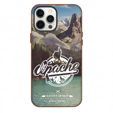 Native American Phone Case For iPhone Samsung Galaxy Pixel OnePlus Vivo Xiaomi Asus Sony Motorola Nokia - Native American Apache Logo Lake Poster