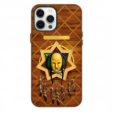 Native American Cherokee Tribe Phone Case For iPhone Samsung Galaxy Pixel OnePlus Vivo Xiaomi Asus Sony Motorola Nokia - Cherokee Tribe Long Hair Clan Mask Poster