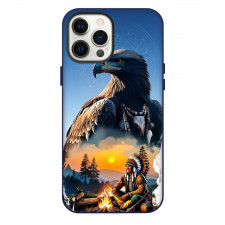 Native American Phone Case For iPhone Samsung Galaxy Pixel OnePlus Vivo Xiaomi Asus Sony Motorola Nokia - Native American Cooking Campfire Eagle Poster
