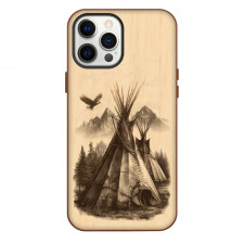 Native American Phone Case For iPhone Samsung Galaxy Pixel OnePlus Vivo Xiaomi Asus Sony Motorola Nokia - Native American Teepee Tent Sketch Art Poster