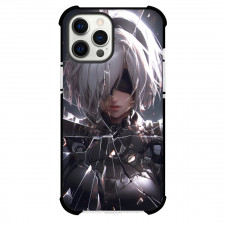 NieR Automata 2B For iPhone Samsung Galaxy Pixel OnePlus Vivo Xiaomi Asus Sony Motorola Nokia - 2B Broken Mirror Portrait