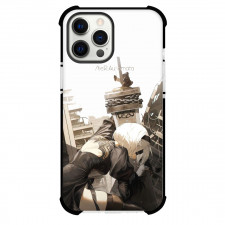 NieR Automata 2B For iPhone Samsung Galaxy Pixel OnePlus Vivo Xiaomi Asus Sony Motorola Nokia - 2B Holding Sword Side Portrait