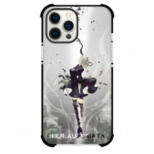 NieR Automata 2B For iPhone Samsung Galaxy Pixel OnePlus Vivo Xiaomi Asus Sony Motorola Nokia - 2B Pixels Side Portrait