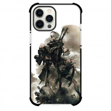 NieR Automata For iPhone Samsung Galaxy Pixel OnePlus Vivo Xiaomi Asus Sony Motorola Nokia - 2B, 9S And A2 Fighting Pose