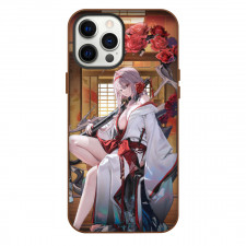 Goddess of Victory Nikke Scarlet Phone Case For iPhone Samsung Galaxy Pixel OnePlus Vivo Xiaomi Asus Sony Motorola Nokia - Scarlet Sitting Flower Portrait Poster