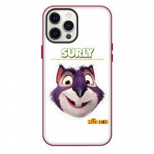 The Nut Job Surly Phone Case For iPhone Samsung Galaxy Pixel OnePlus Vivo Xiaomi Asus Sony Motorola Nokia - Surly Smiling Avatar On White Background
