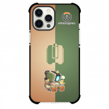 Overwatch Bastion Phone Case For iPhone And Samsung Galaxy Devices - Bastion Sitting Chibi Art Sticker