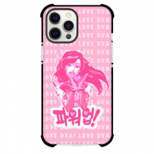 Overwatch D Va Phone Case For iPhone And Samsung Galaxy Devices - D Va Sticker On Pink Background