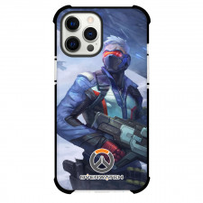 Overwatch Soldier 76 Phone Case For iPhone And Samsung Galaxy Devices - Soldier 76 Attack Mode Illustration