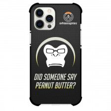 Overwatch Winston Phone Case For iPhone And Samsung Galaxy Devices - Winston Symbol On Black Background