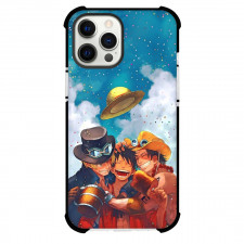 One Piece Phone Case For iPhone and Samsung Galaxy Devices - One Piece Ace Sabo Luffy Happy Moment