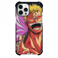One Piece Donquixote Doflamingo Phone Case For iPhone and Samsung Galaxy Devices - Donquixote Doflamingo Smiling Portrait