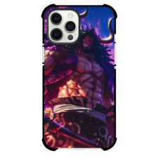 One Piece Kaido Phone Case For iPhone and Samsung Galaxy Devices - Kaido Purple Flames Illustration