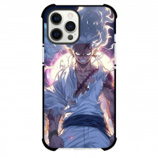 One Piece Luffy Phone Case For iPhone and Samsung Galaxy Devices - Luffy Gear 5 Portrait Blue Background