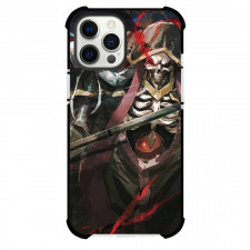 Overlord Ainz Ooal Gown Phone Case For iPhone Samsung Galaxy Pixel OnePlus Vivo Xiaomi Asus Sony Motorola Nokia - Ainz Ooal Gown Portrait Holding Weapon Illustration
