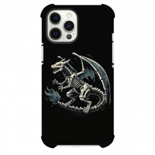 Pokemon Charizard Phone Case For iPhone Samsung Galaxy Pixel OnePlus Vivo Xiaomi Asus Sony Motorola Nokia - Charizard Skeleton Black Background