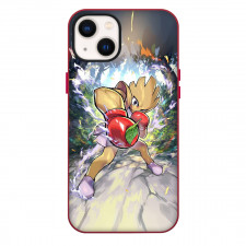 Pokemon Hitmonchan Phone Case For iPhone Samsung Galaxy Pixel OnePlus Vivo Xiaomi Asus Sony Motorola Nokia - Pokemon Hitmonchan Punching A Leaf Illustration Art Poster