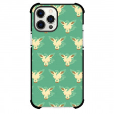 Pokemon Leafeon Phone Case For iPhone Samsung Galaxy Pixel OnePlus Vivo Xiaomi Asus Sony Motorola Nokia - Leafeon Closed Eyes Pattern Art